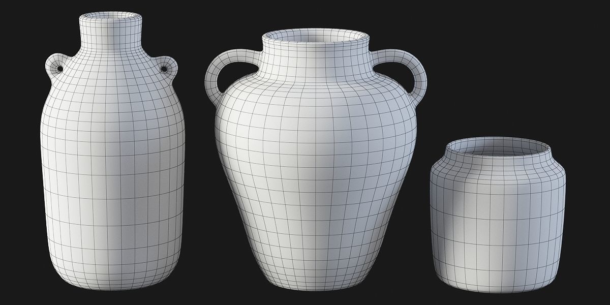 Set of vases by Daphne Christoforou 3D model_6