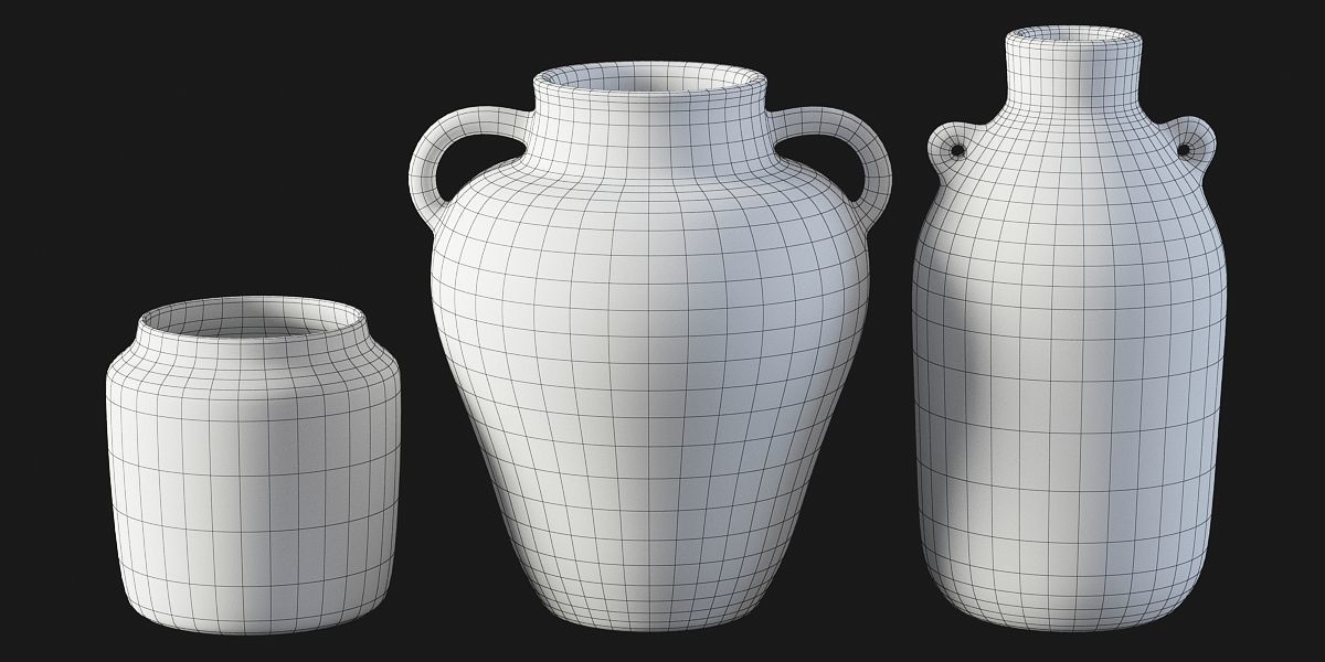 Set of vases by Daphne Christoforou 3D model_4
