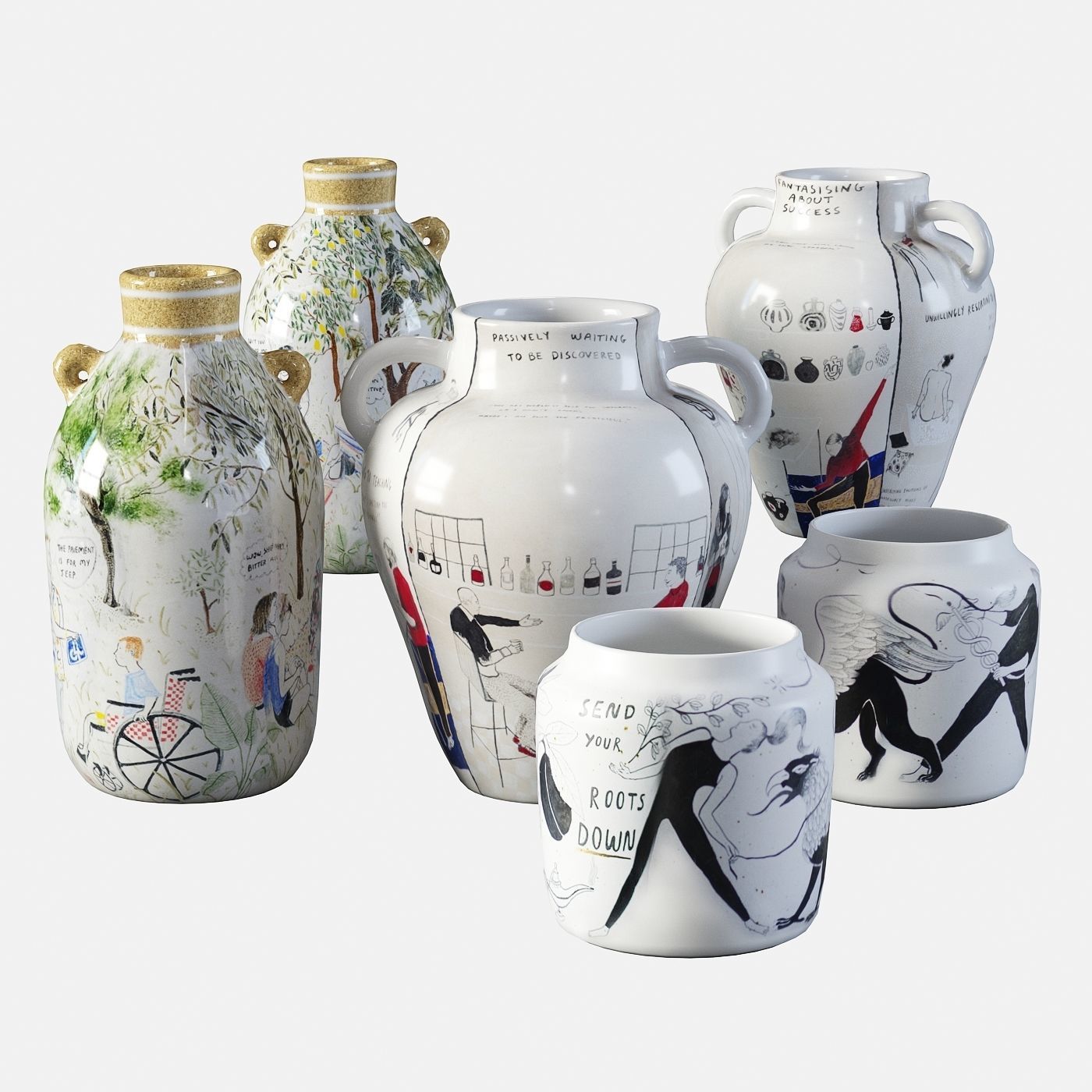 Set of vases by Daphne Christoforou 3D model_3