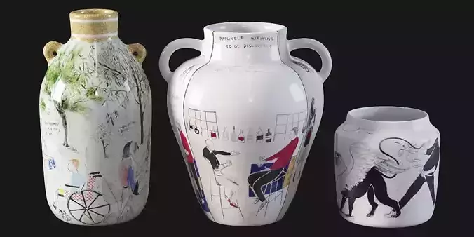 Set of vases by Daphne Christoforou