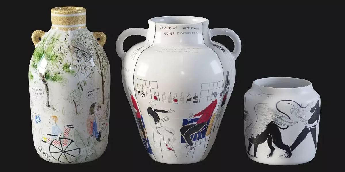 Set of vases by Daphne Christoforou 3D model_0