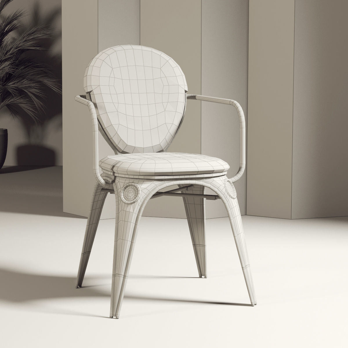 Armchair 05 3D model_3