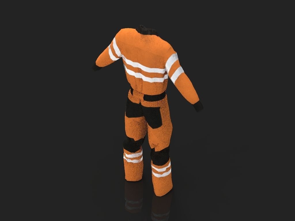 Safety Workwear Low-poly 3D model_20