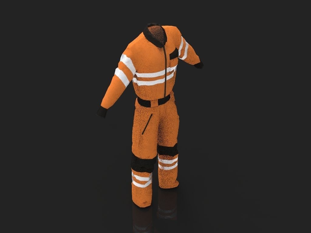 Safety Workwear Low-poly 3D model_25