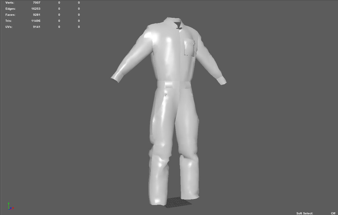 Safety Workwear Low-poly 3D model_4