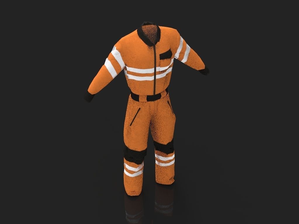 Safety Workwear Low-poly 3D model_26
