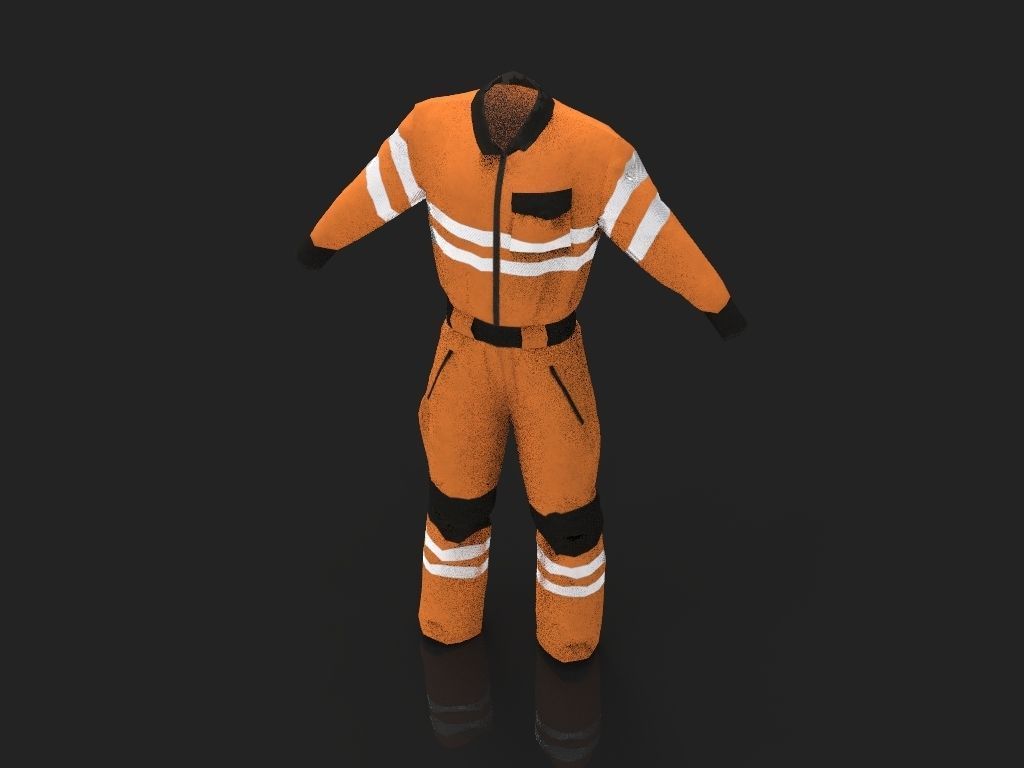 Safety Workwear Low-poly 3D model_29