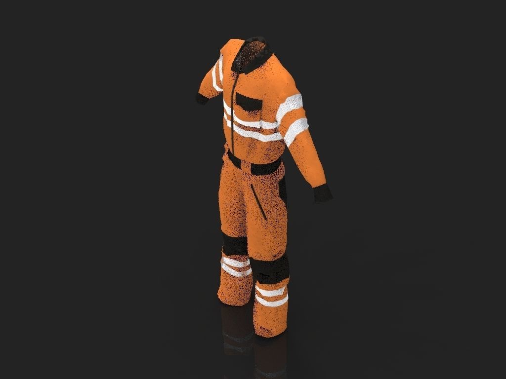 Safety Workwear Low-poly 3D model_28