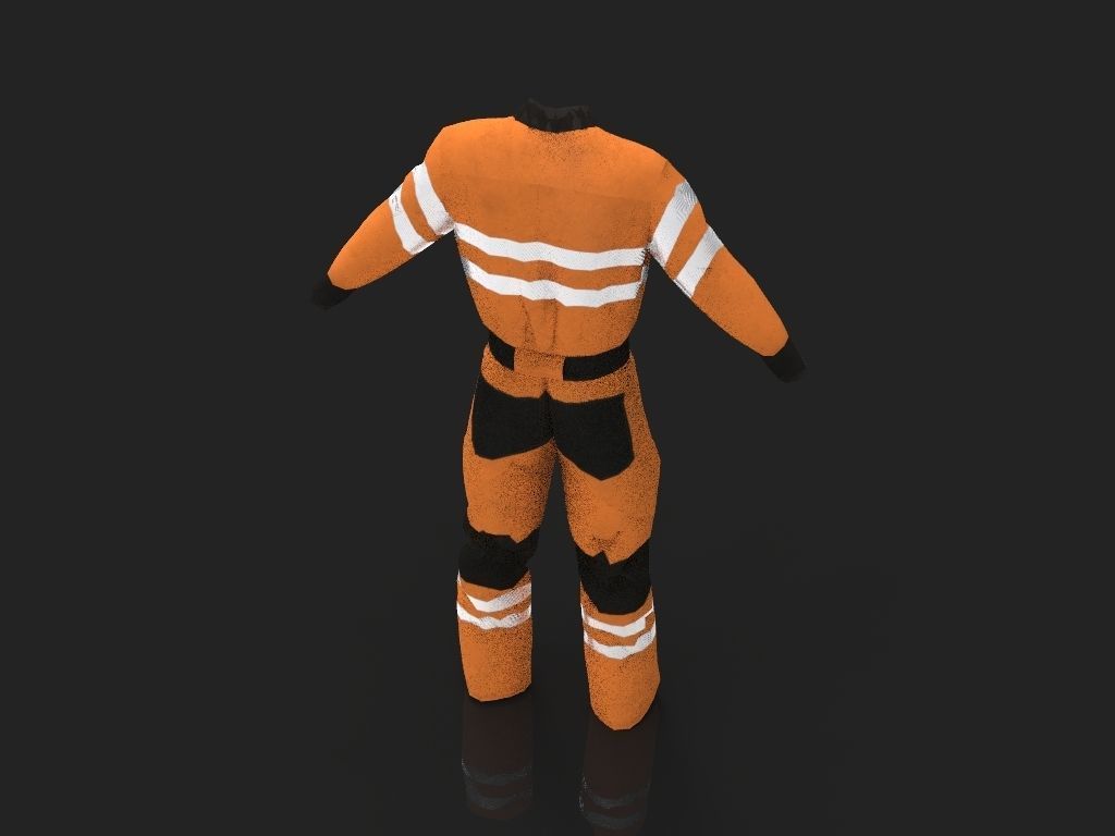 Safety Workwear Low-poly 3D model_19