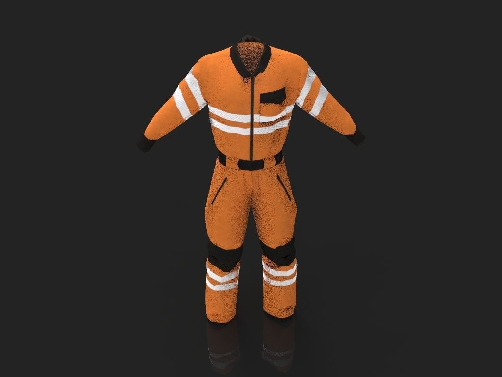 Safety Workwear Low-poly 3D model_27