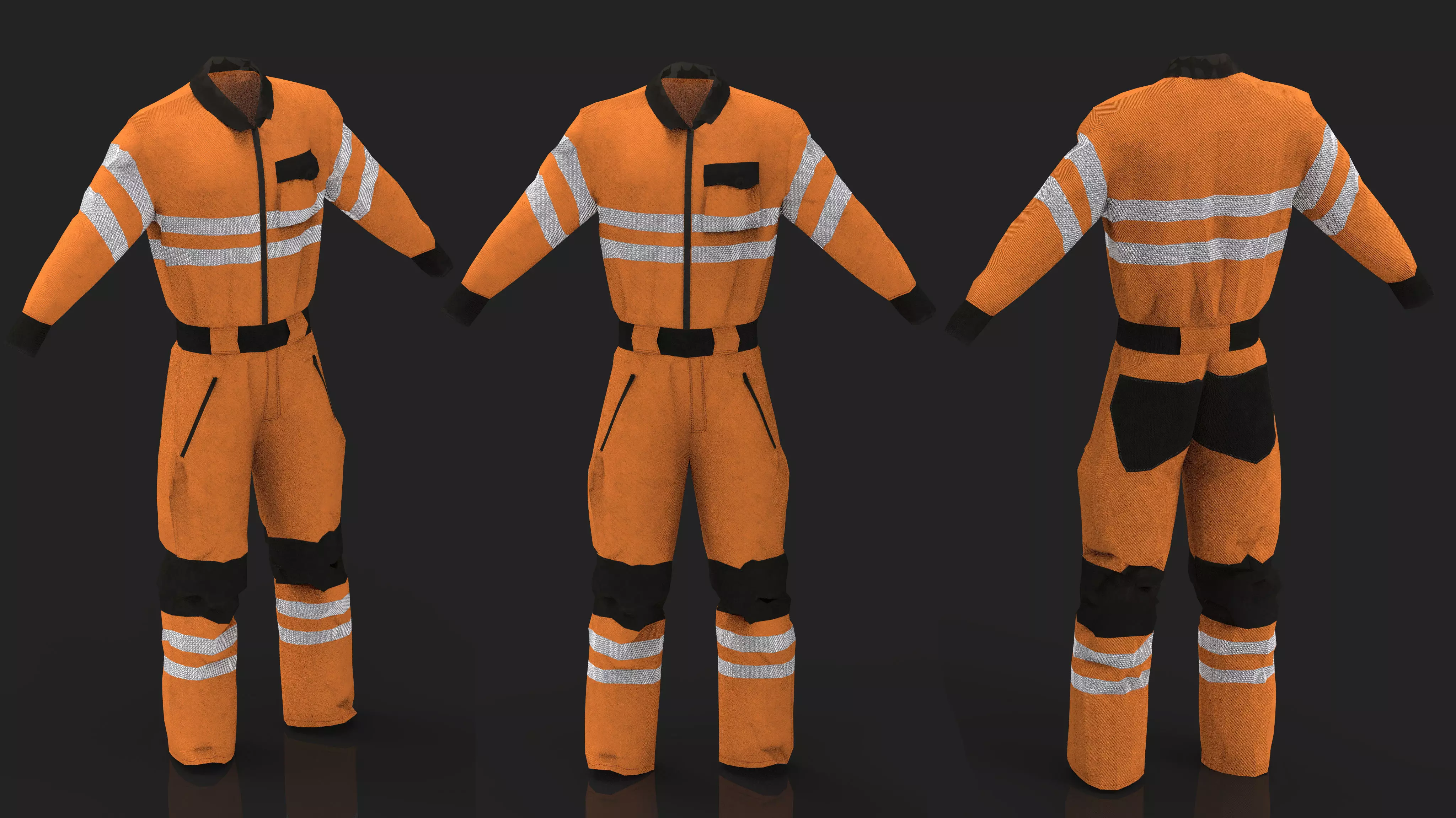 Safety Workwear Low-poly 3D model_0