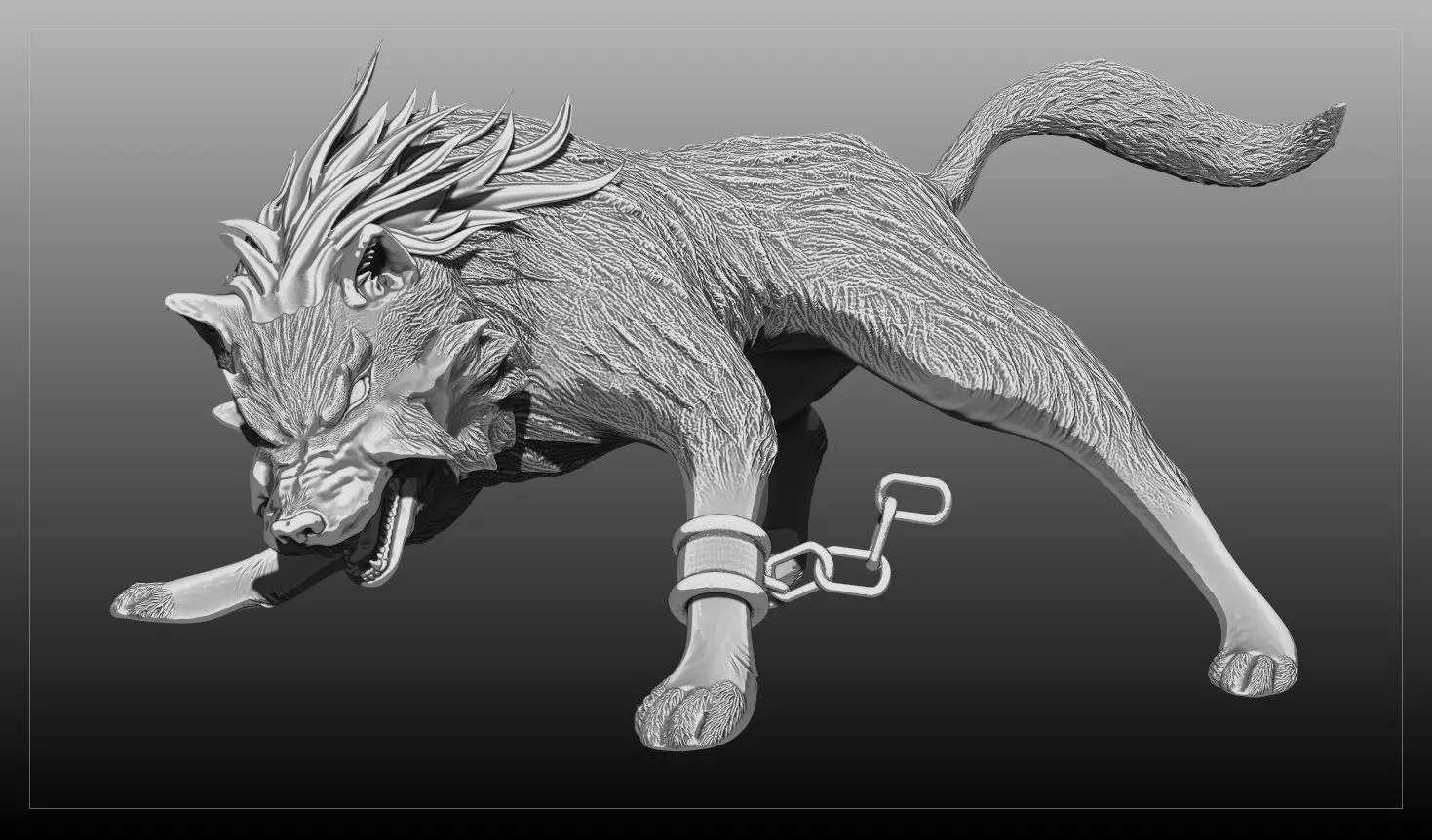 Wolf Midna Zelda 3D Free 3D print model