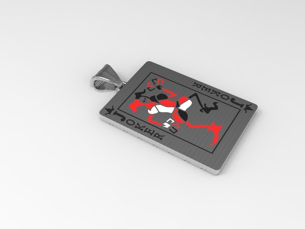 Joker playing card 3D print model_4