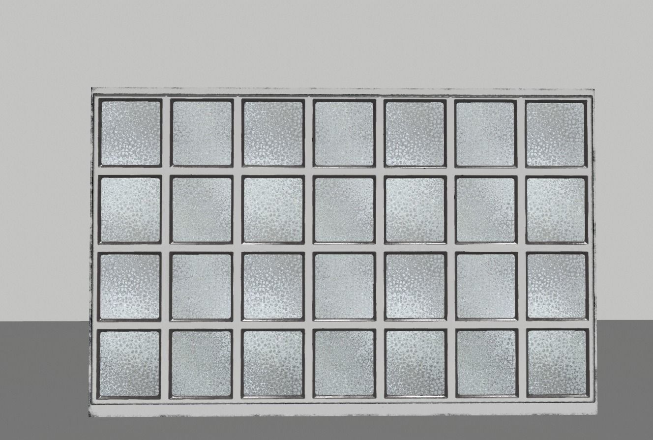 Factory windows pack 1 Low-poly 3D model_18