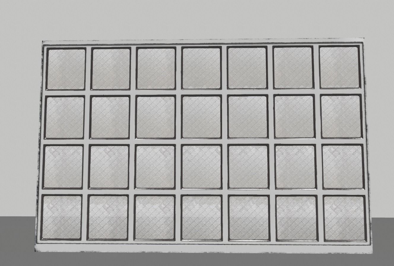 Factory windows pack 1 Low-poly 3D model_10