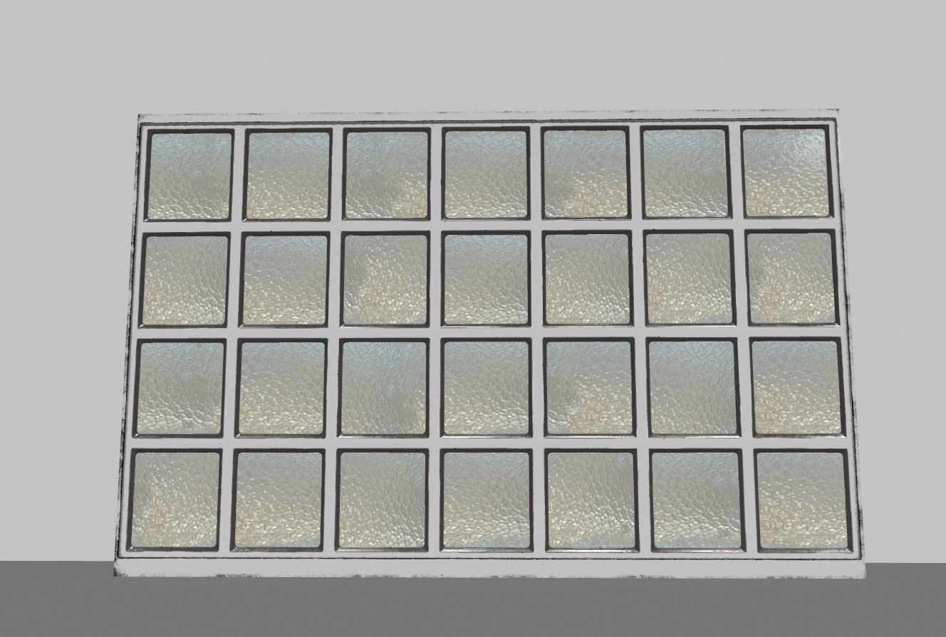 Factory windows pack 1 Low-poly 3D model_14