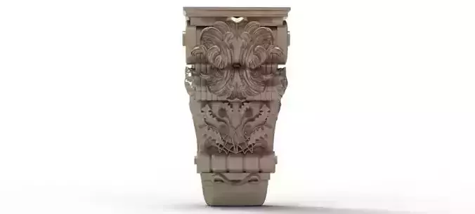 Capitals ornate pillar with carvings