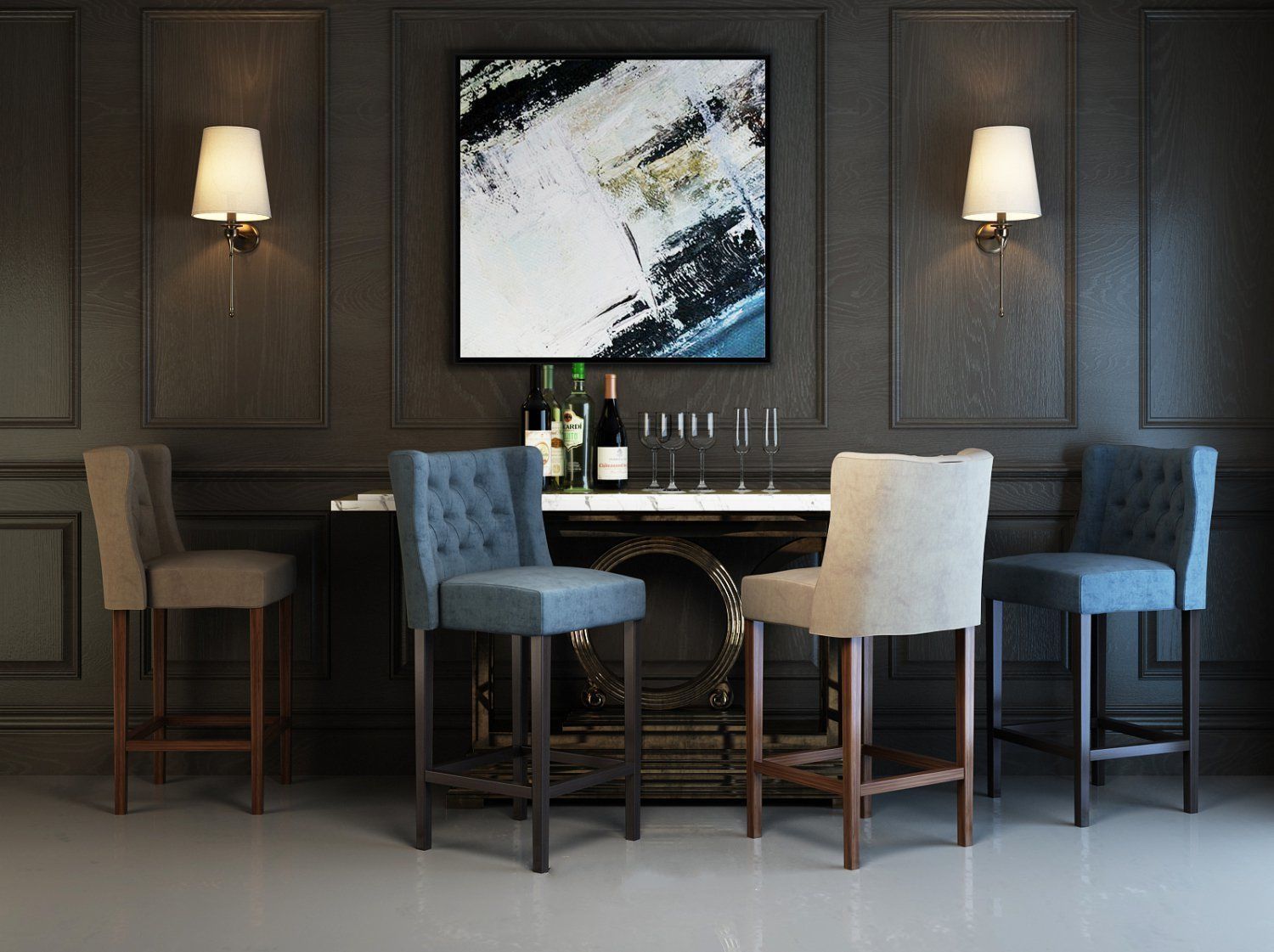 Chair Combo 2020 3D model_8