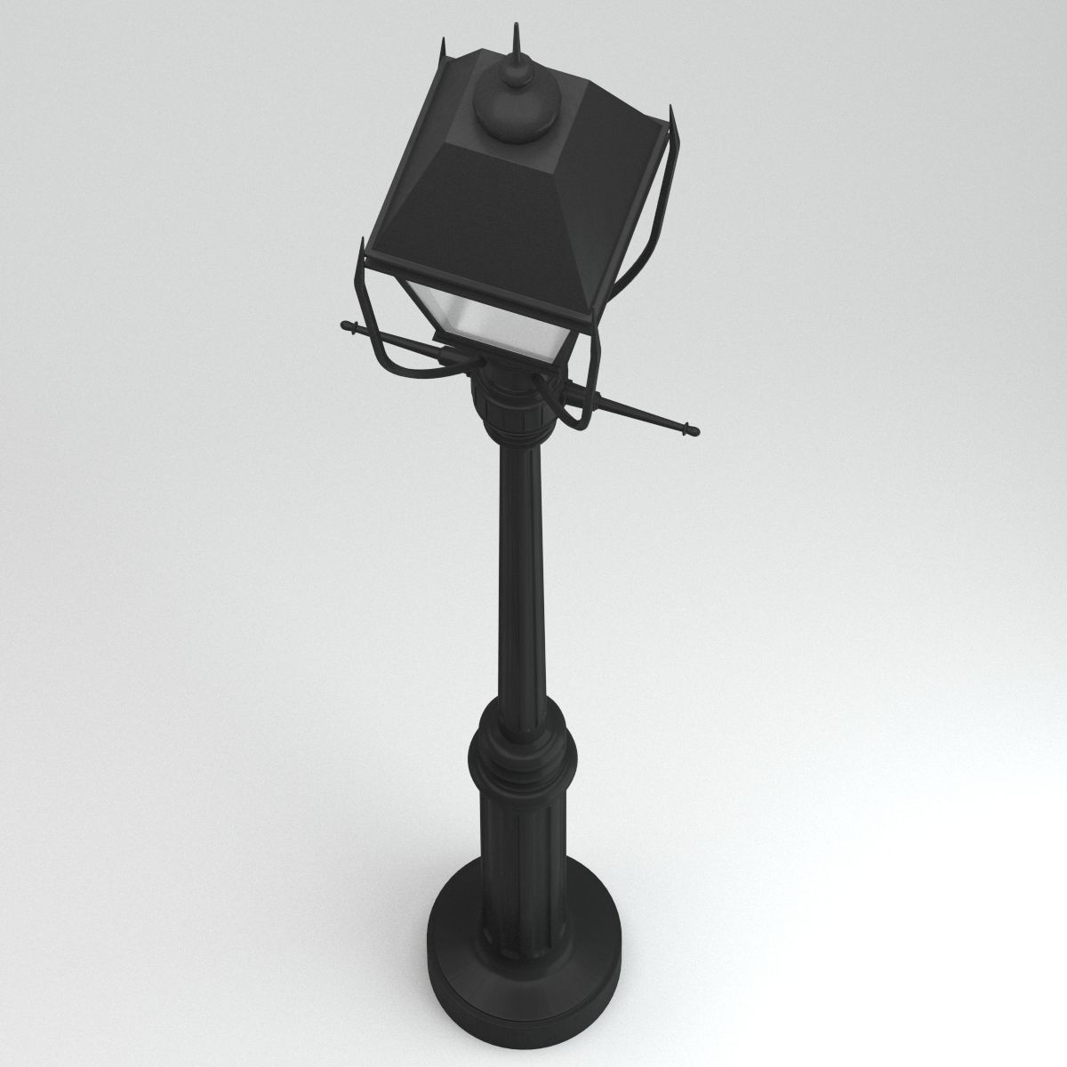 Lamp 135 street park 3D model_2