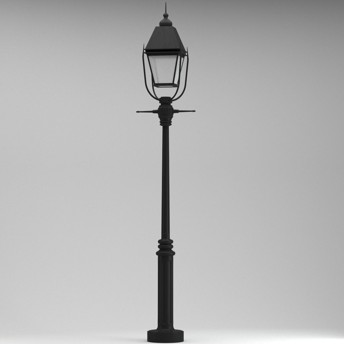Lamp 135 street park 3D model_4