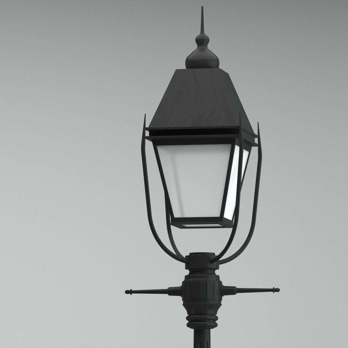 Lamp 135 street park 3D model_1