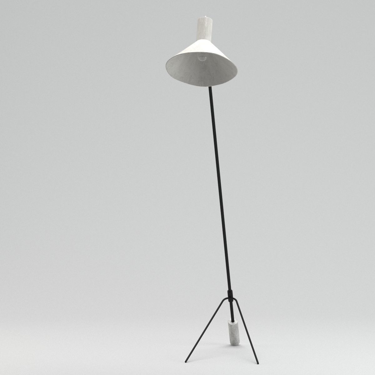 Lamp 137 Vintage 1960 3D model_3