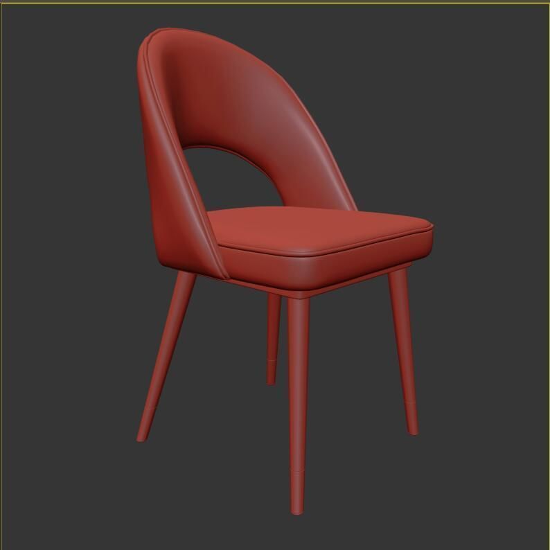 modern chair 07 3D model_4
