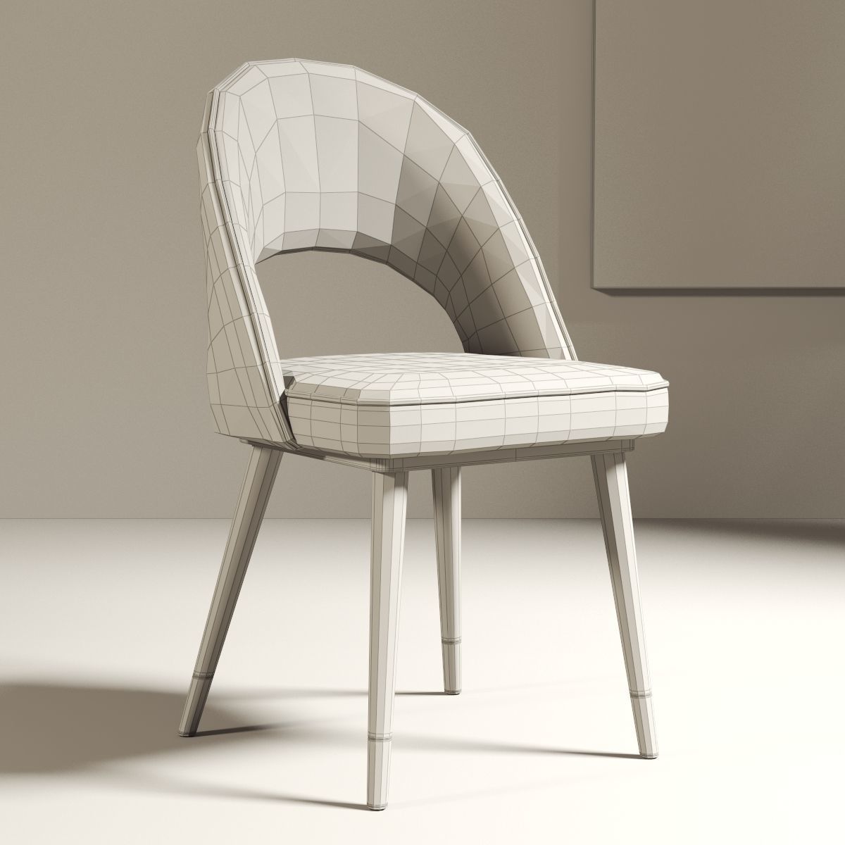 modern chair 07 3D model_3
