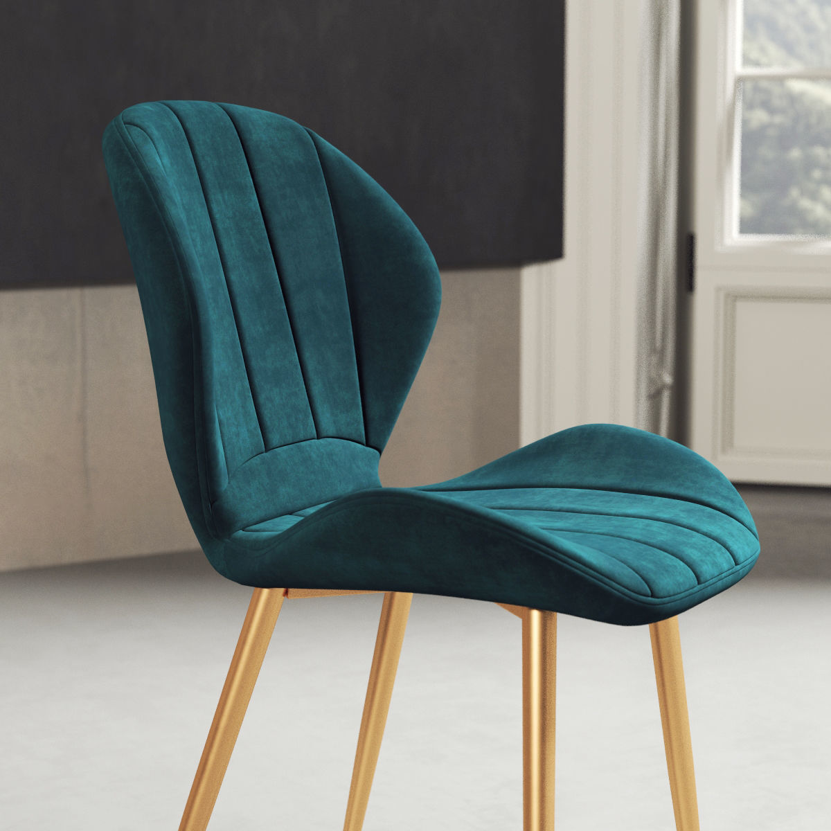 modern chair 08 3D model_2