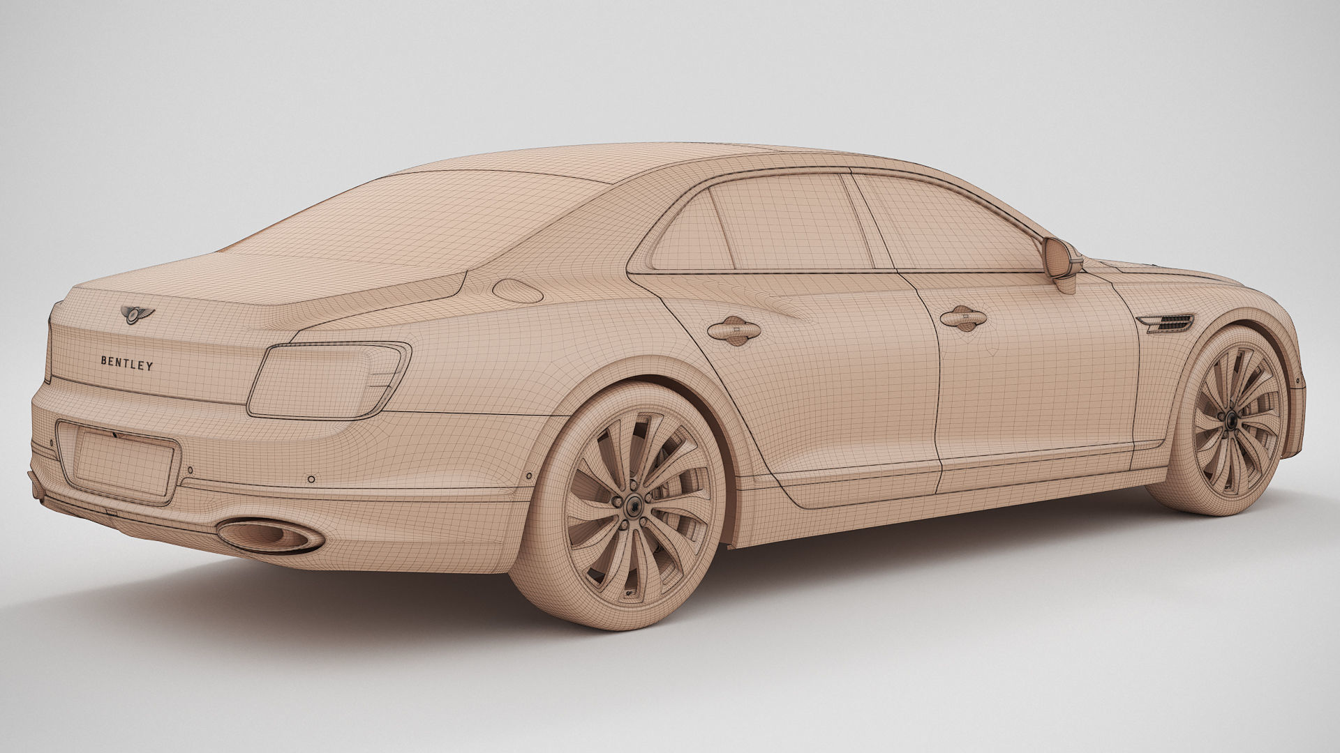 Bentley Flying Spur 2020 3D model_16
