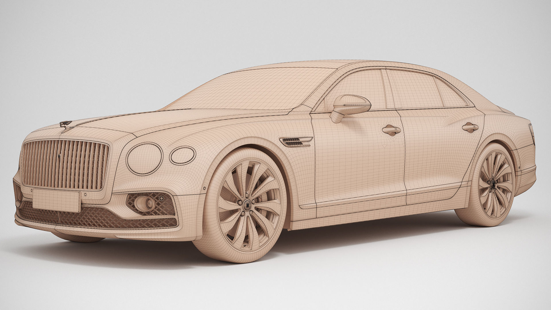 Bentley Flying Spur 2020 3D model_15