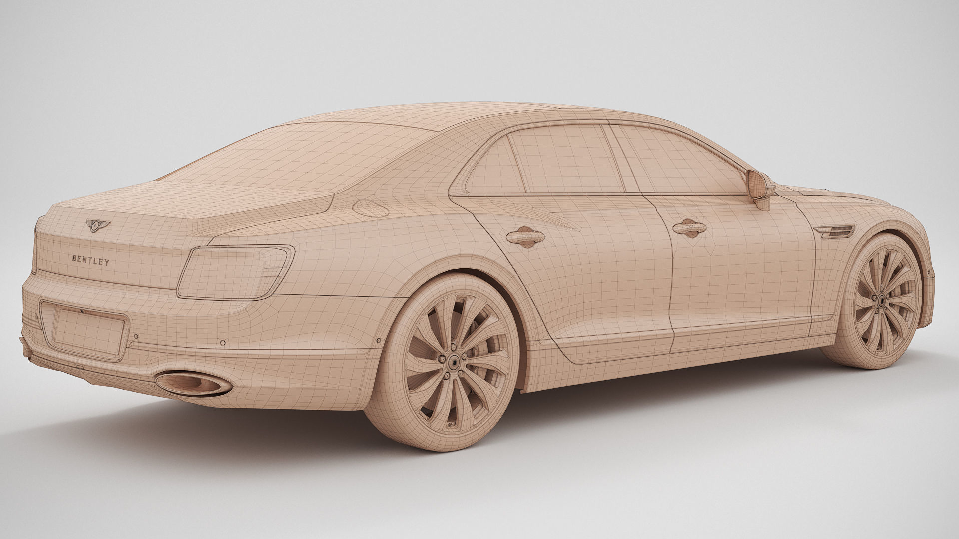 Bentley Flying Spur 2020 3D model_14