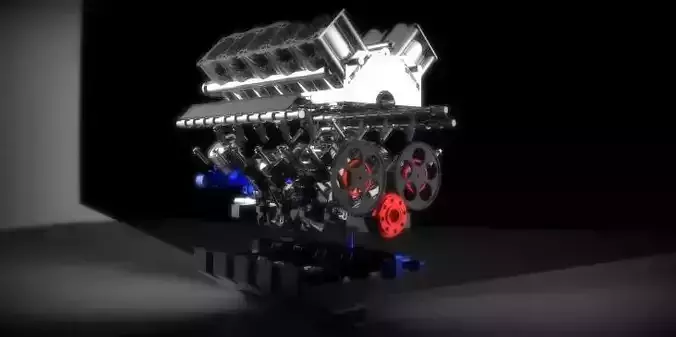 V10 Engine  Free 3D model