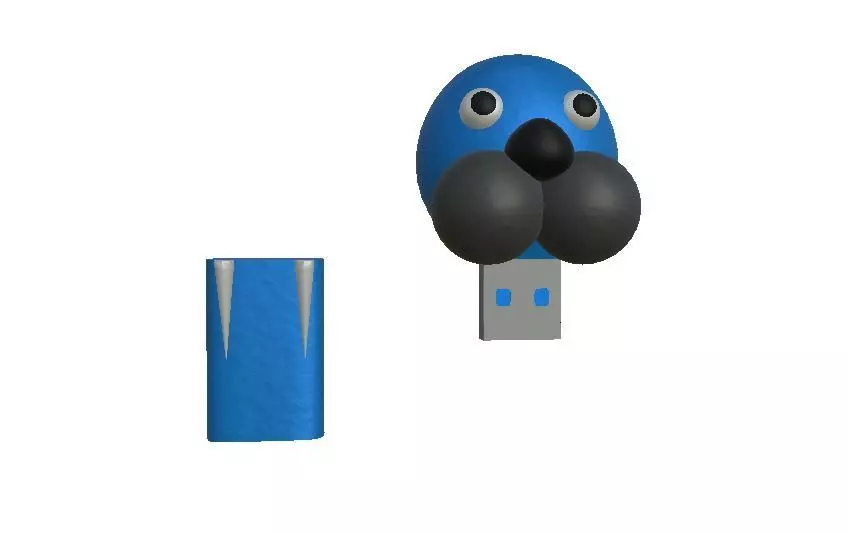 Walrus Pendrive Free 3D model
