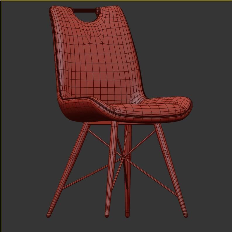 modern chair 010 3D model_4
