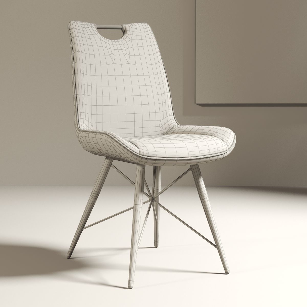 modern chair 010 3D model_3