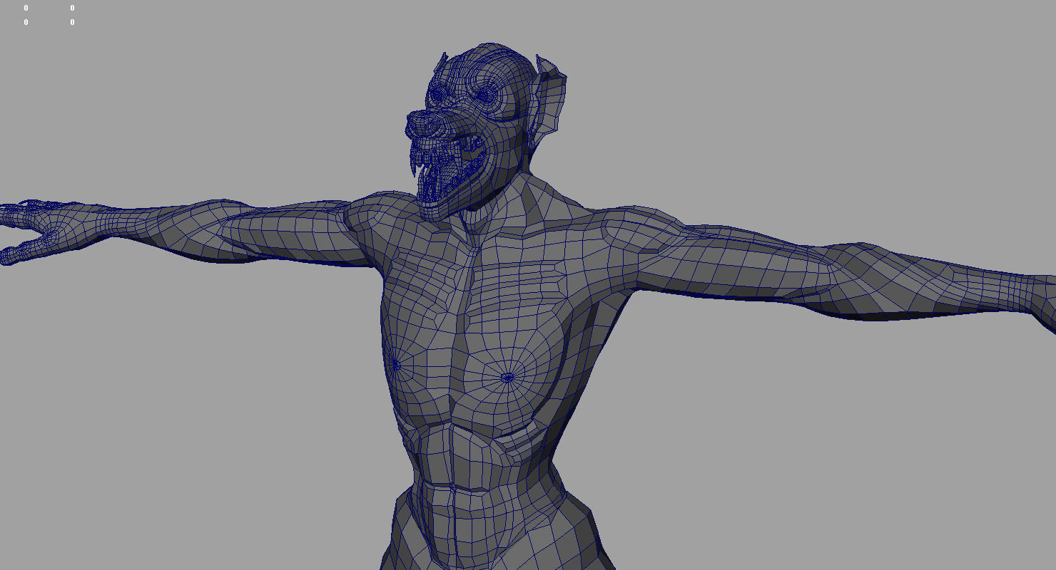 dog flying ghost 3d model 3D model_9