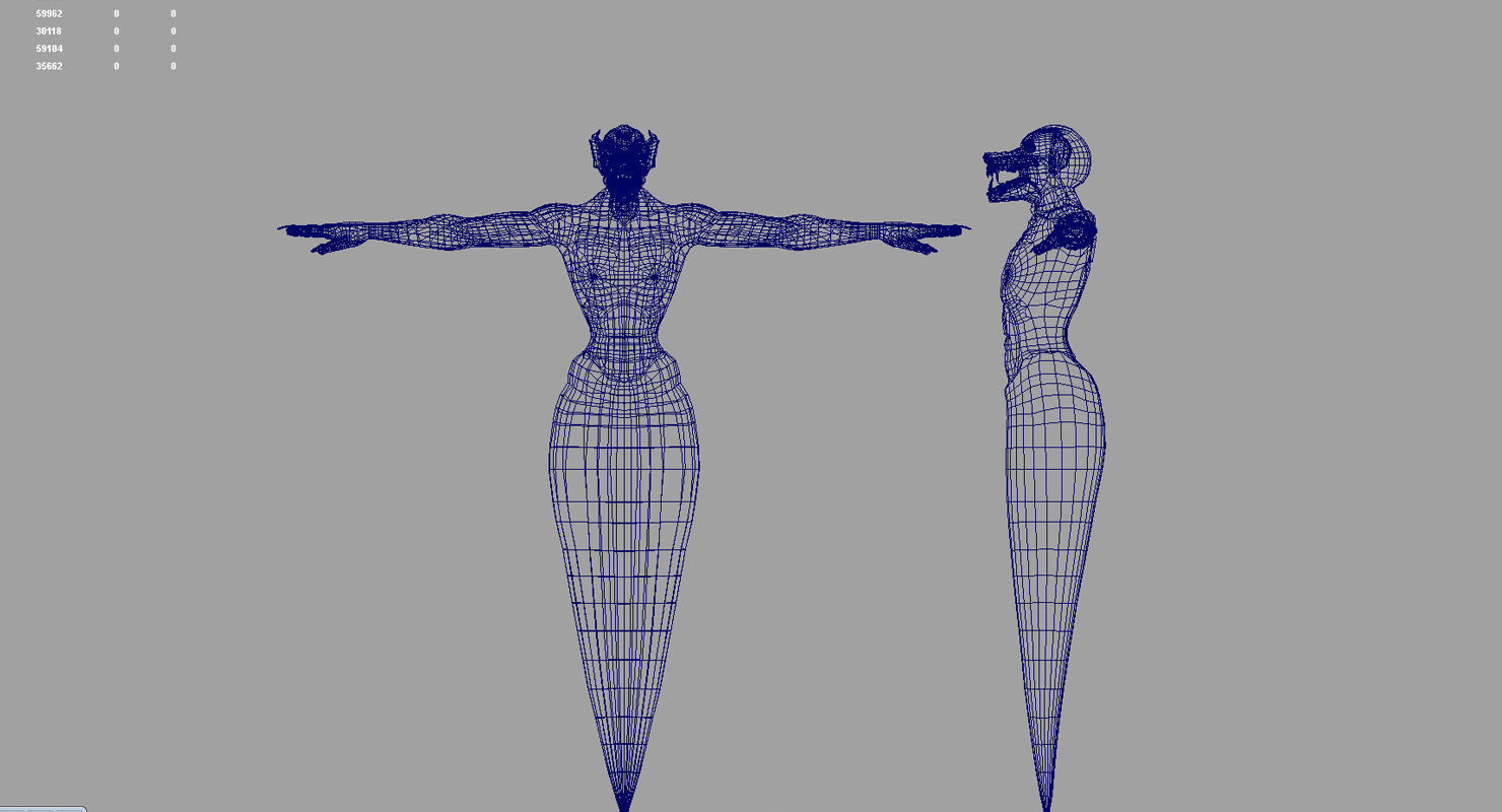 dog flying ghost 3d model 3D model_8