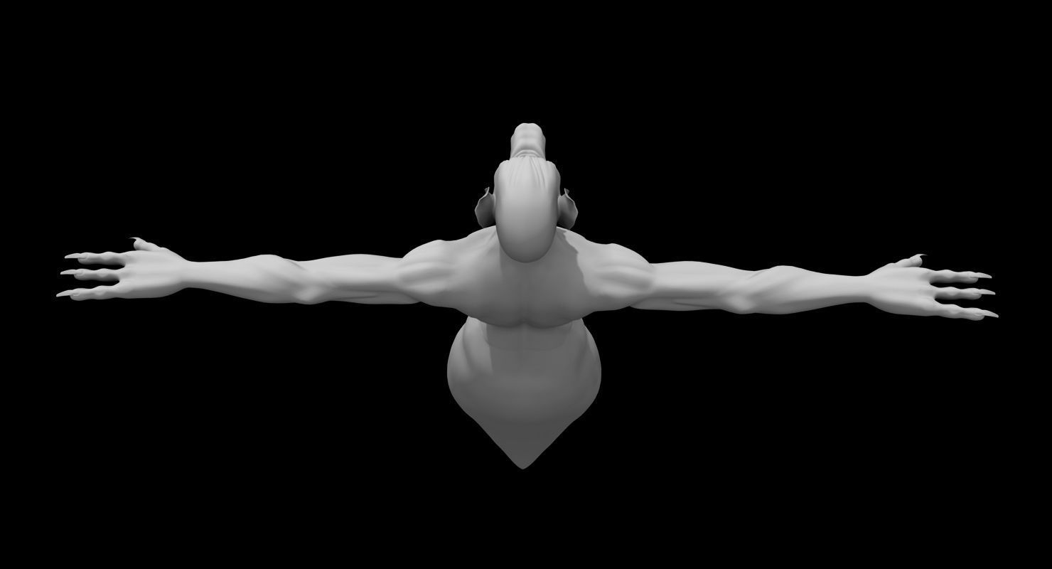 dog flying ghost 3d model 3D model_4