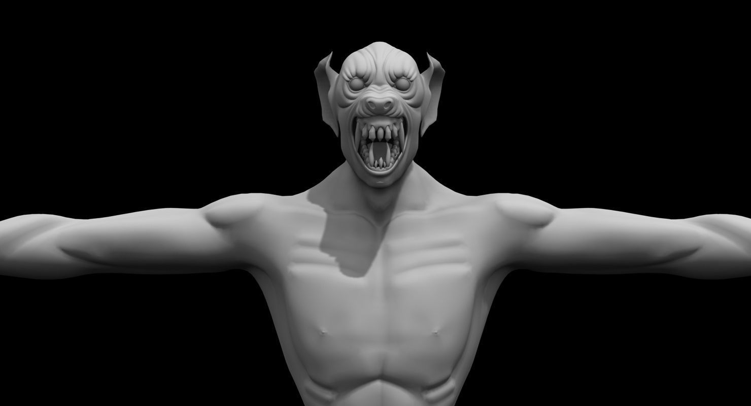 dog flying ghost 3d model 3D model_2