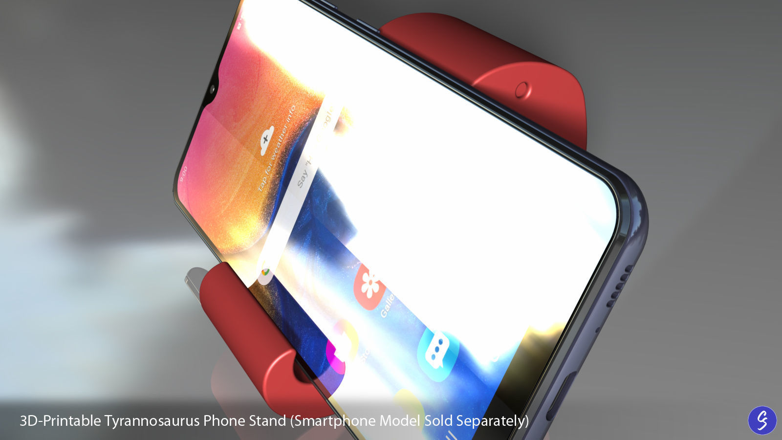 Dinosaur Phone Stands 3D print model_7