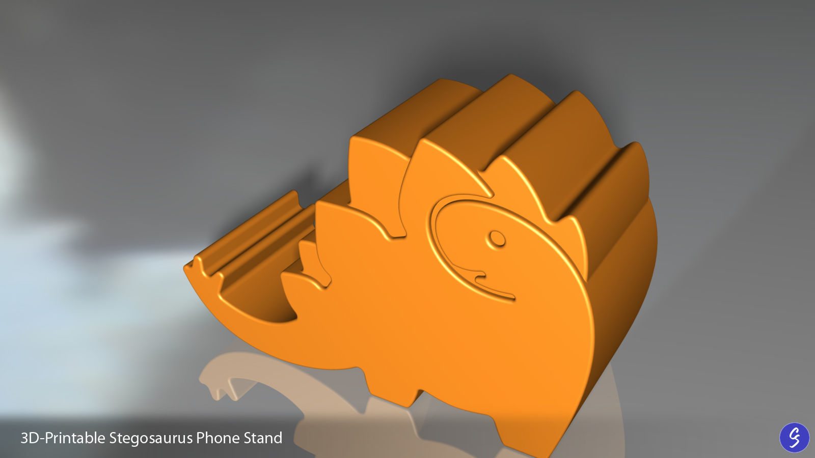 Dinosaur Phone Stands 3D print model_51