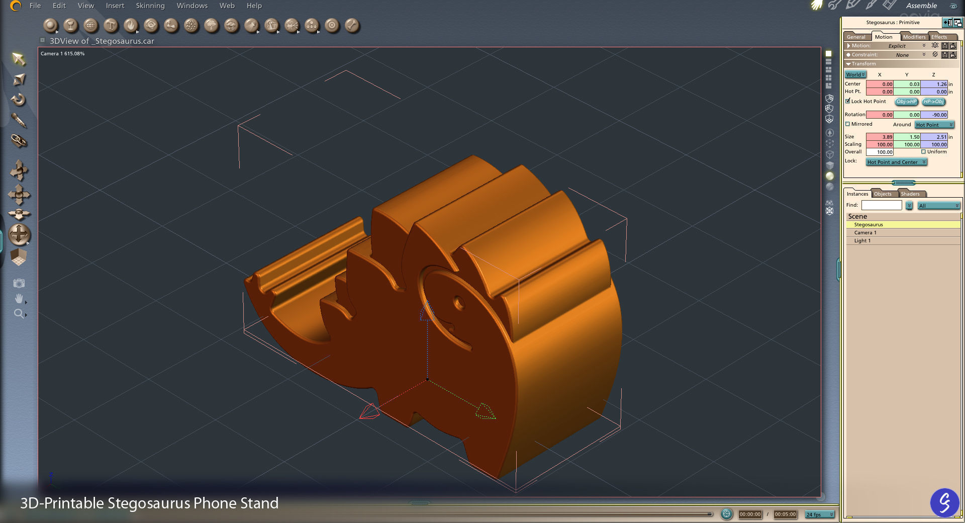 Dinosaur Phone Stands 3D print model_60