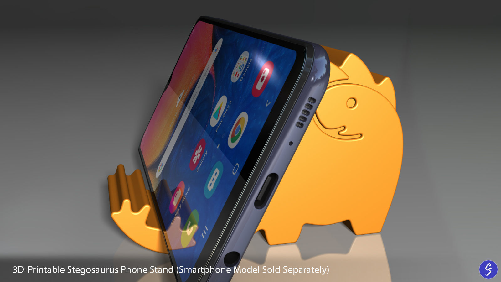 Dinosaur Phone Stands 3D print model_48