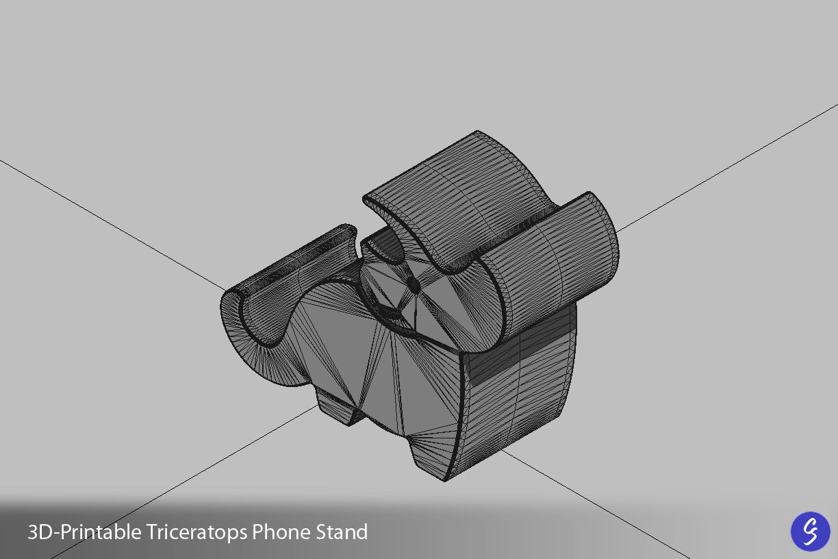 Dinosaur Phone Stands 3D print model_29