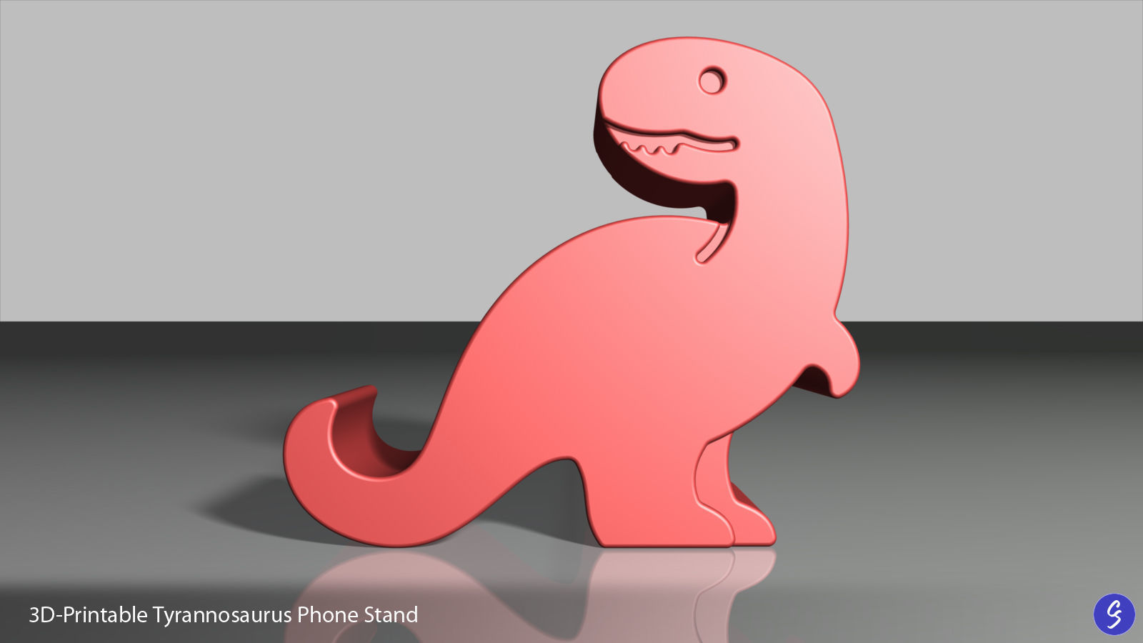 Dinosaur Phone Stands 3D print model_12