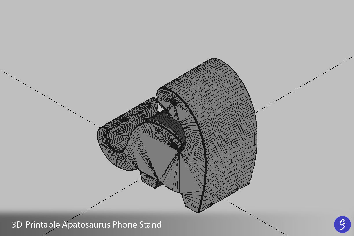 Dinosaur Phone Stands 3D print model_44