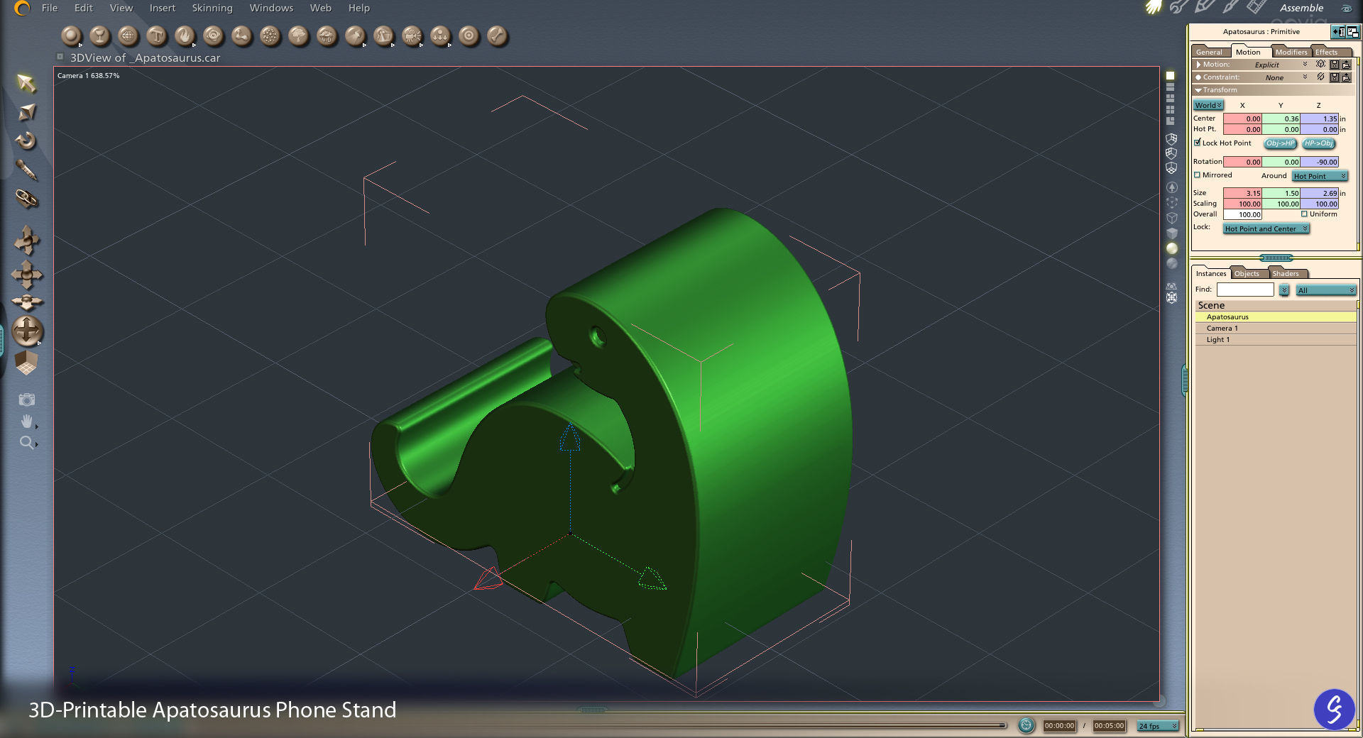 Dinosaur Phone Stands 3D print model_45