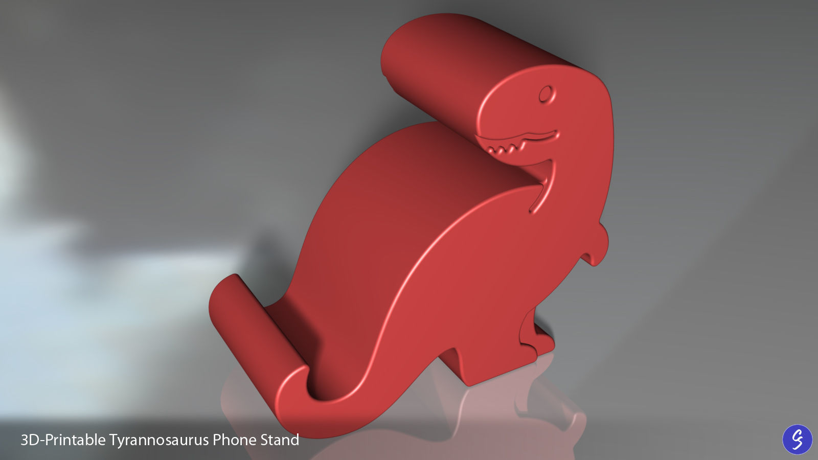 Dinosaur Phone Stands 3D print model_8