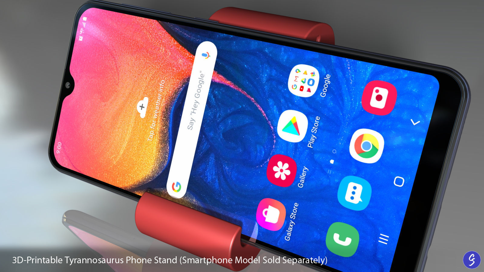 Dinosaur Phone Stands 3D print model_9